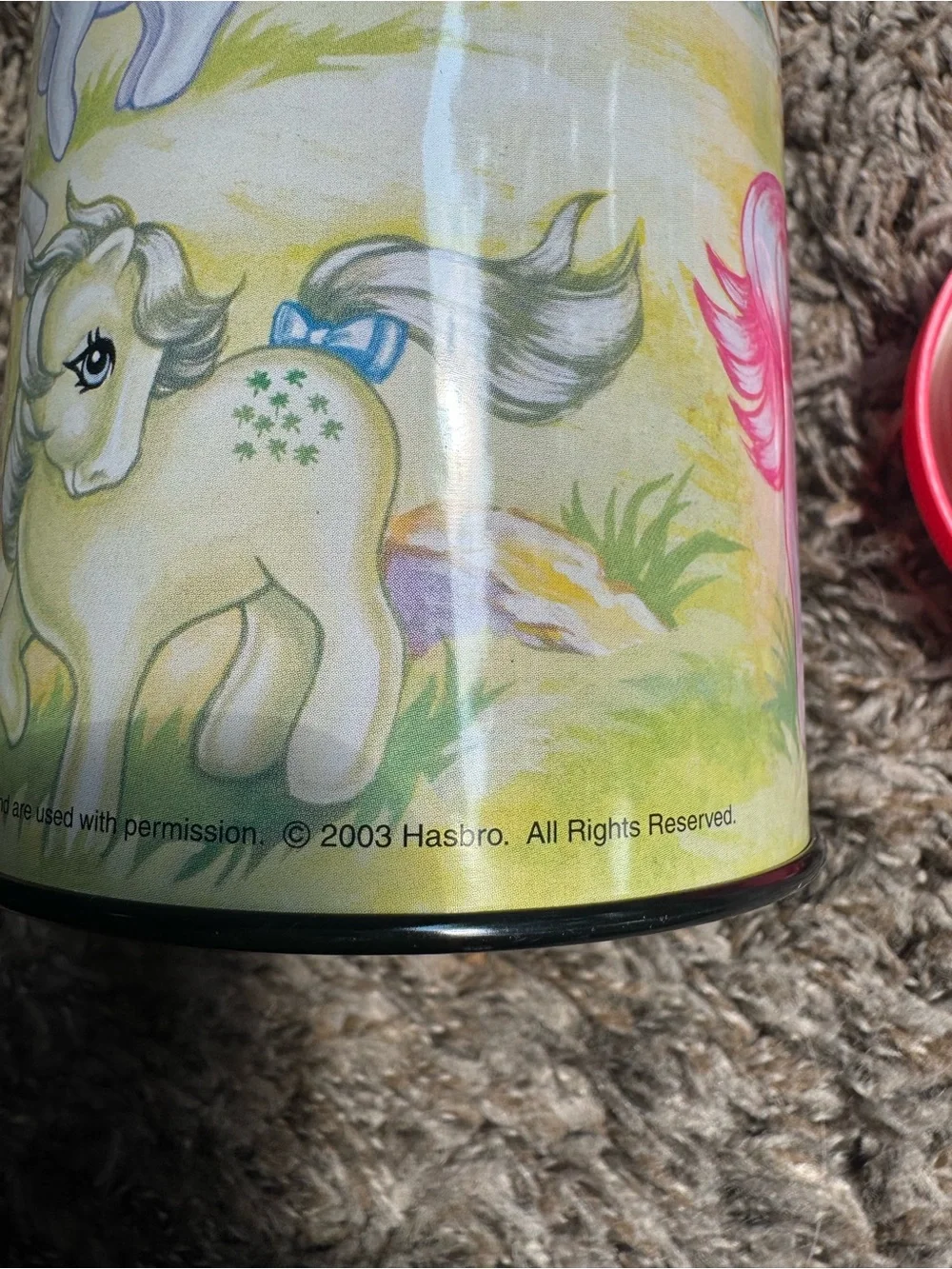 My Little Pony Pink Lid Pony Print Drink Bottle